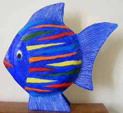 papier mache fish